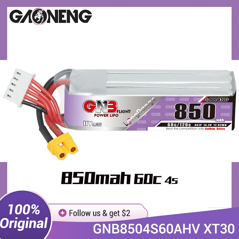 GAONENG GNB LiPo Batteria 850m - Drone Battery Li-Ion recensione e prezzo
