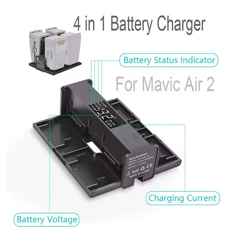 Hub di ricarica pieghevole por - Drone Battery Smart recensione e prezzo
